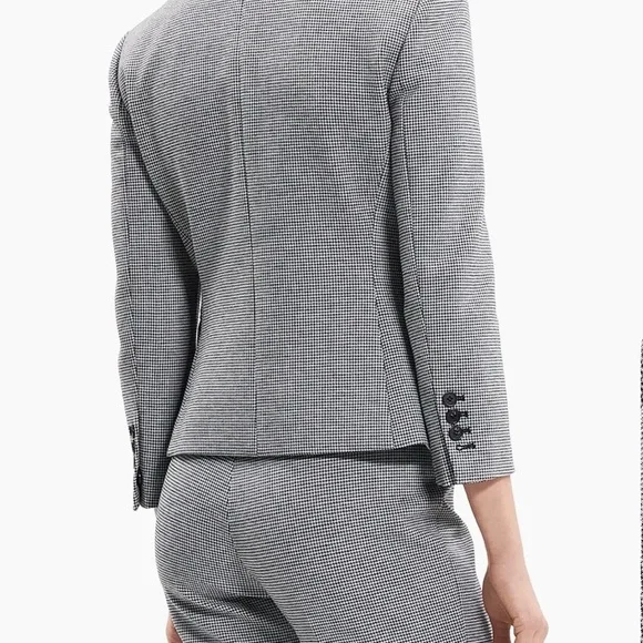 Theory Shrunken Women’s Blazer in Houndstooth - Picture 3 of 14